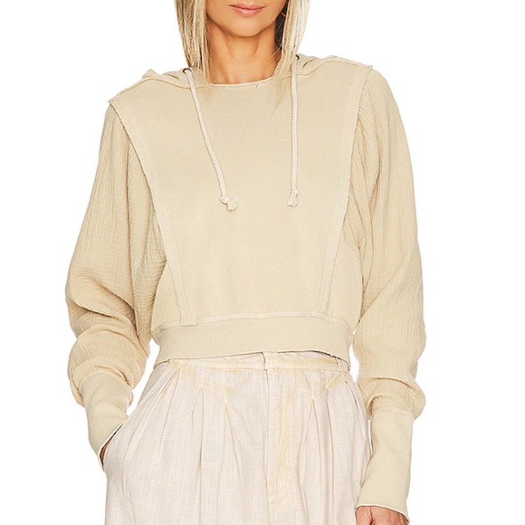 {NWOT} $128 FREE PEOPLE Love Letter Hoodie in Nomadic Desert - Picture 1 of 5